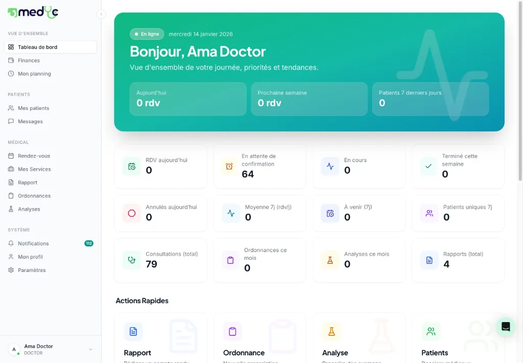 Provider dashboard screenshot 1